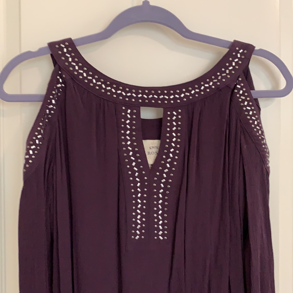 Knox Rose Cold Shoulder with silver/gun metal accents. - Picture 4 of 10